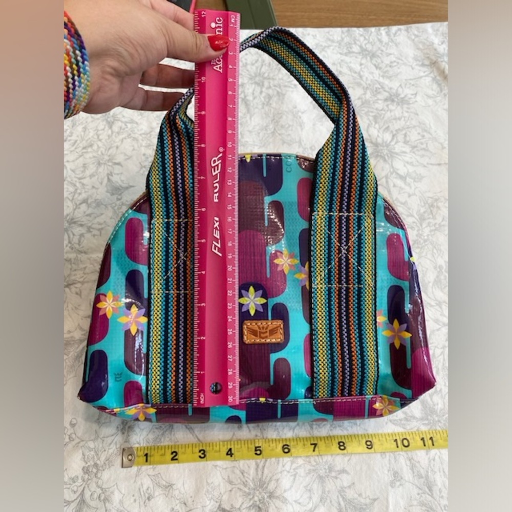 Consuela purse, 10”x8”x 5”, multi colored